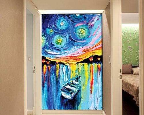 3d canvas painting abstract print